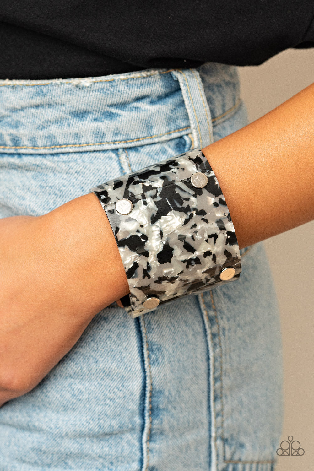What are you waiting FAUX? - Silver Paparazzi Bracelet
