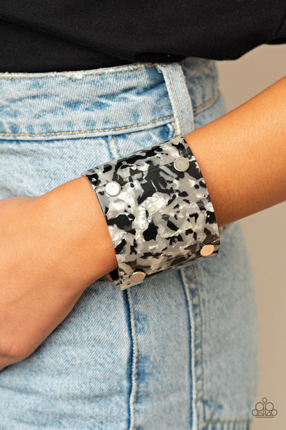 What are you waiting FAUX? - Silver Paparazzi Bracelet