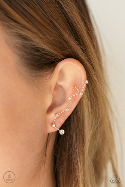 CONSTELLATION Prize - Gold - Paparazzi Earrings