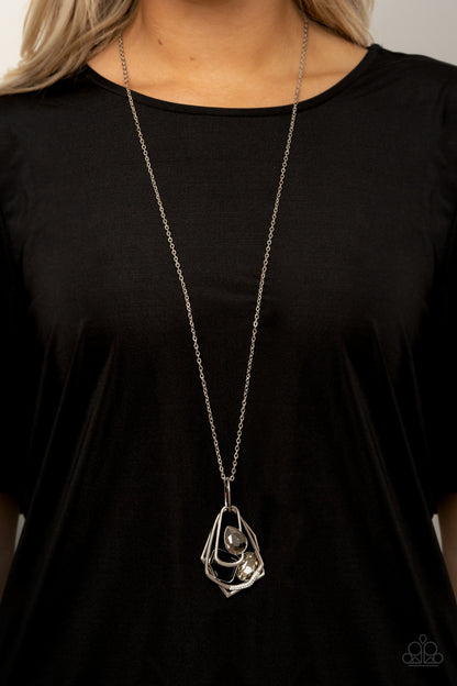 All Systems GLOW - Black - Paparazzi Necklace