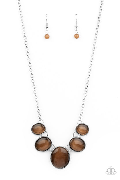 One Can Only GLEAM - Brown - Paparazzi Necklace
