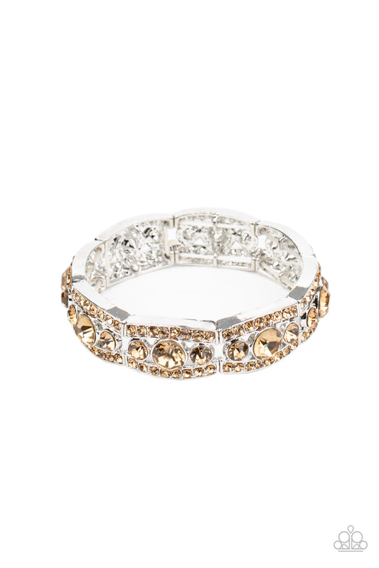 Easy On The ICE - Brown Bracelet