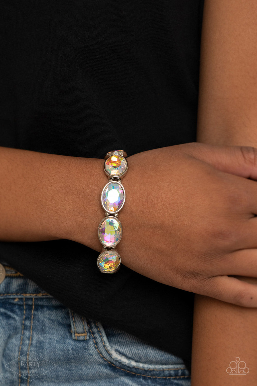 Diva In Disguise - Multi -Paparazzi Bracelet (Iridescent)