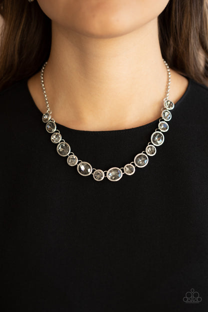 Girls Gotta Glow - Silver - Paparazzi Necklace