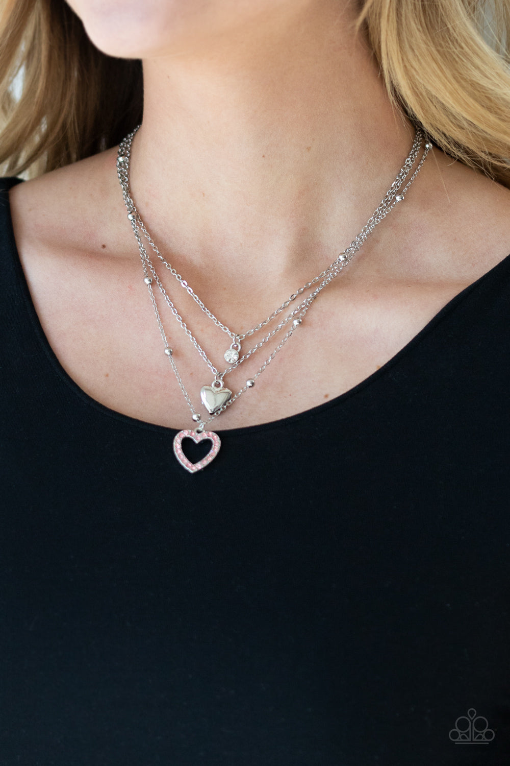 Never Miss a Beat - Pink - Paparazzi Necklace