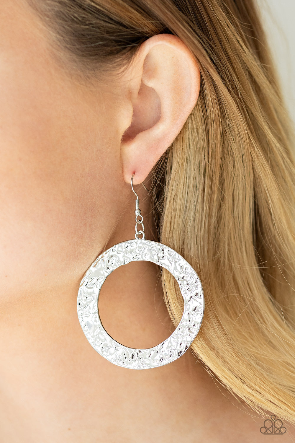 Primal Meridian - Silver Fish Hook Earrings