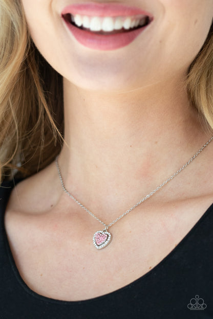 My Heart Goes Out To You - Pink - Paparazzi  Necklace