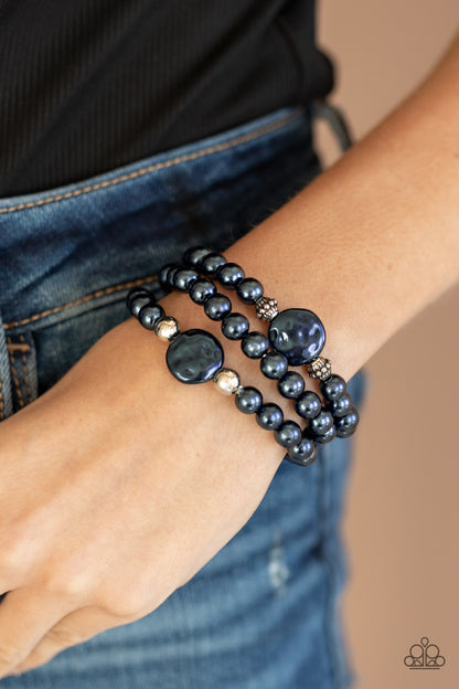 Exquisitely Elegant - Blue - Paparazzi Bracelet