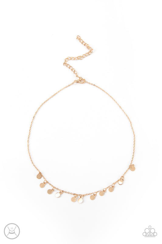 Ready, Set, DISCO! - Gold - Paparazzi Necklace