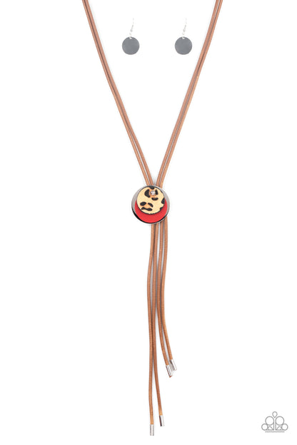 I'm Feline Good - Red - Paparazzi Necklace