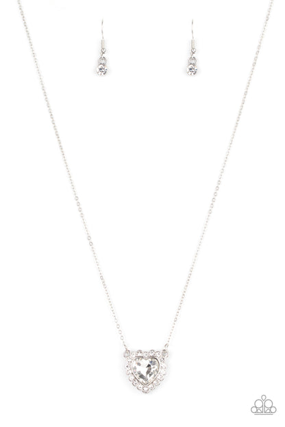 Out of the GLITTERY-ness of Your Heart - White Necklace