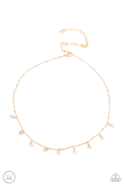 Dainty Diva - Gold - Paparazzi Necklace