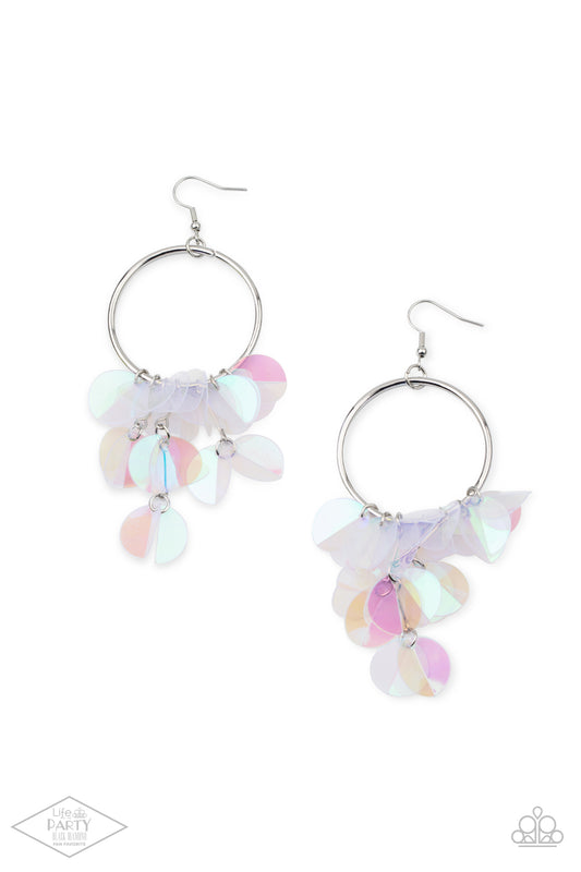 Holographic Hype - Multi - Paparazzi Earrings