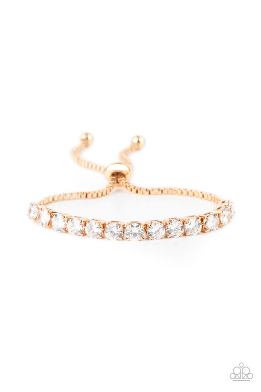 Red Carpet Rival - Gold - Paparazzi Bracelet