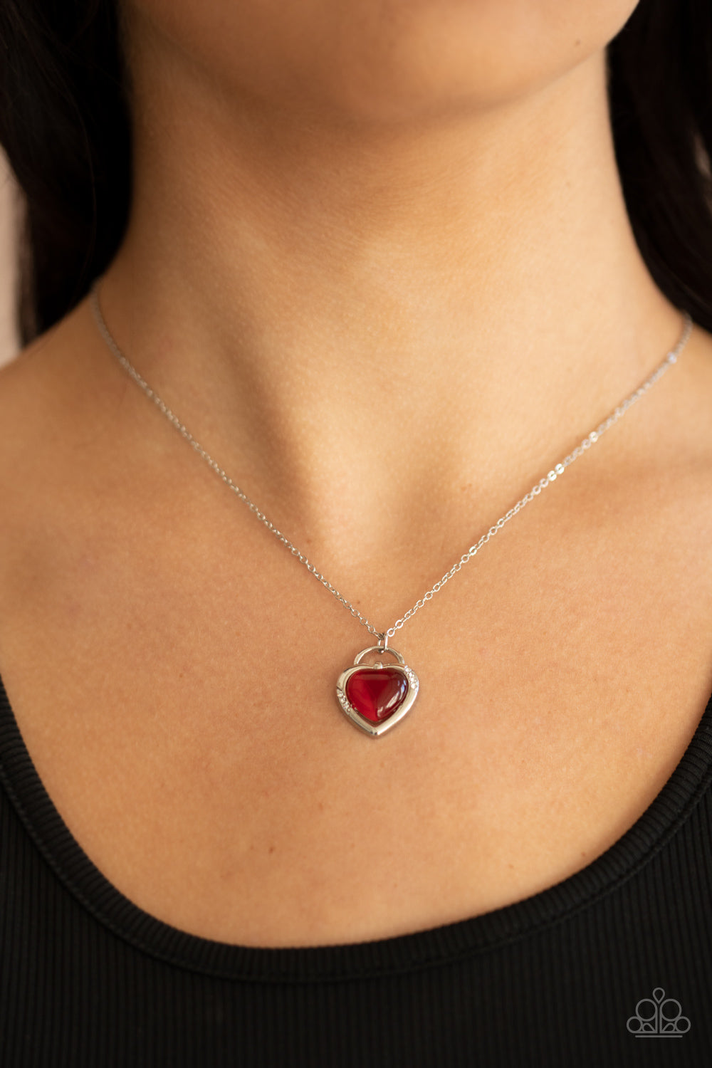 A Dream is a Wish Your Heart Makes - Red - Paparazzi Necklace