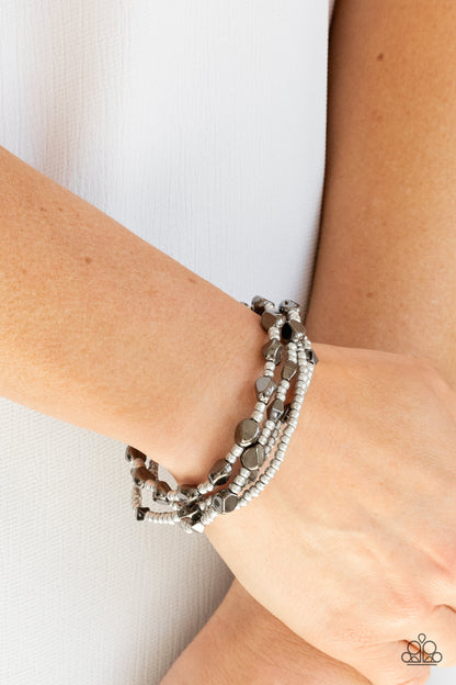 Fashionably Faceted - Multi - Paparazzi Bracelet