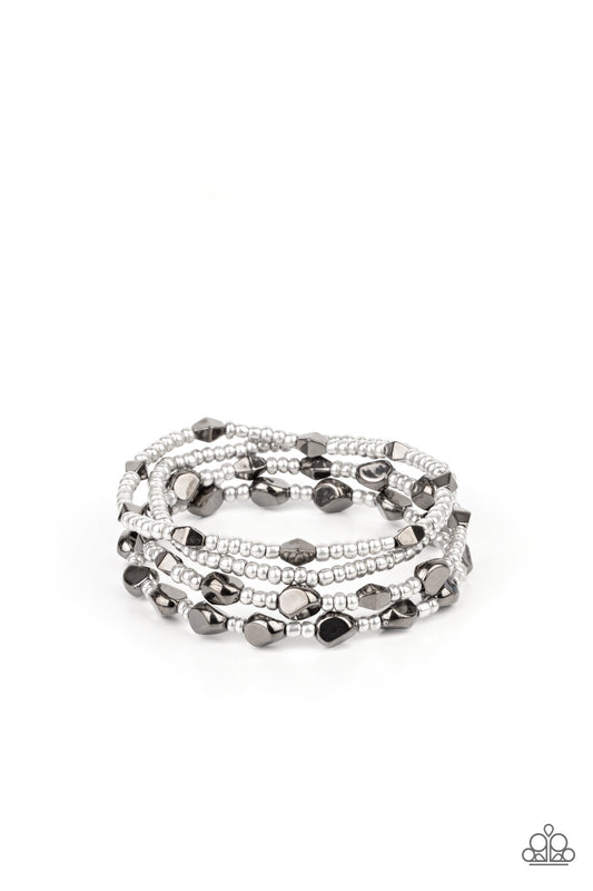 Fashionably Faceted - Multi - Paparazzi Bracelet