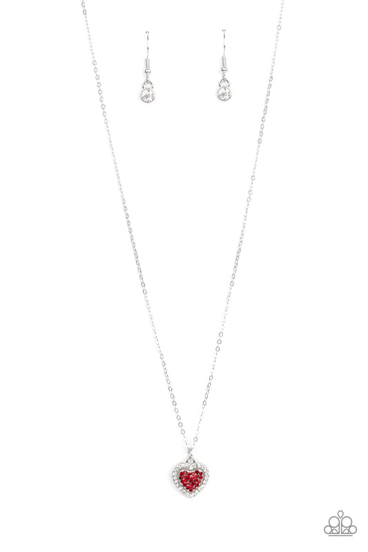 My Heart Goes Out To You - Red Paparazzi Necklace