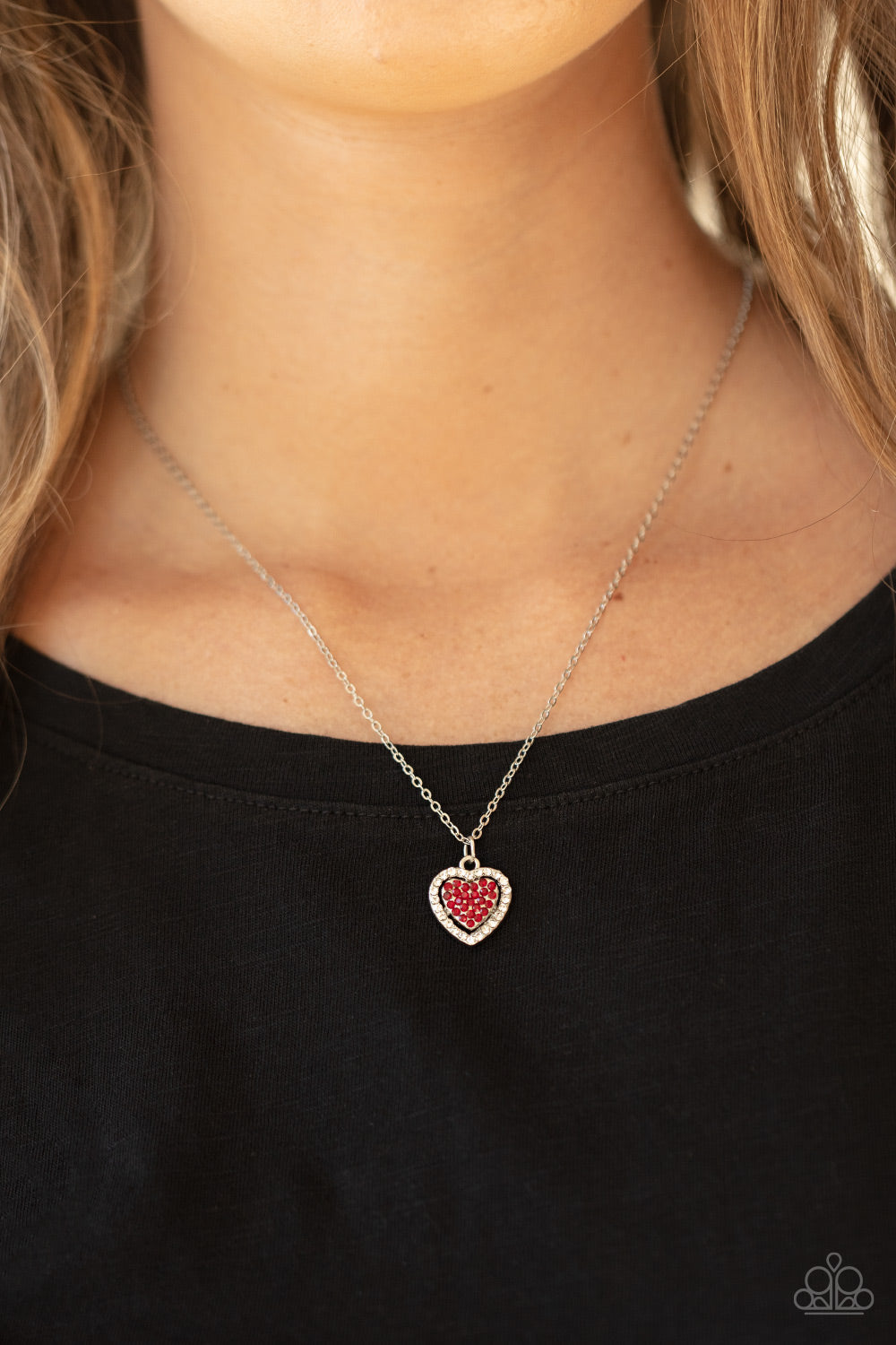 My Heart Goes Out To You - Red Paparazzi Necklace