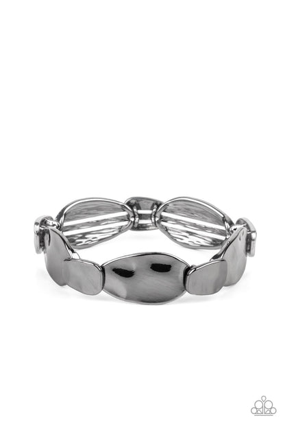 Absolutely Applique - Black - Paparazzi Bracelet