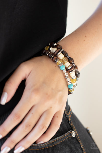 Belongs In The Wild - Yellow - Paparazzi Bracelet