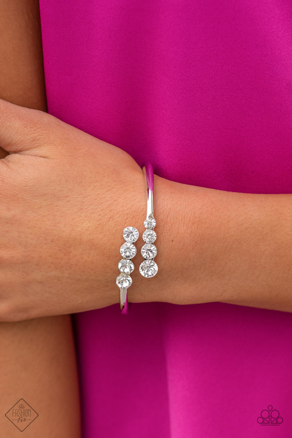 Defying Dazzle - White - Paparazzi Bracelet