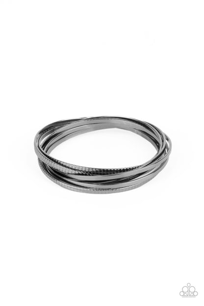 Trending in Tread - Black - Paparazzi Bracelets