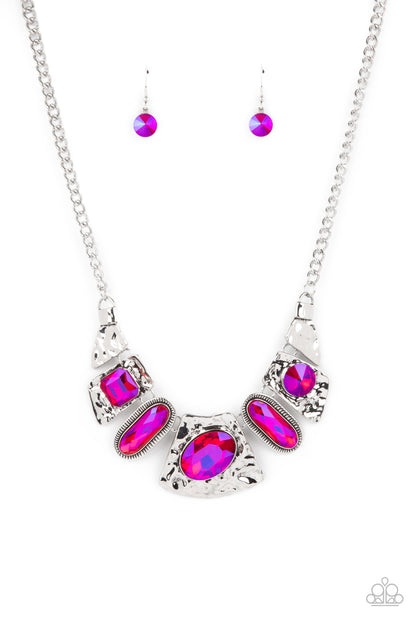 Futuristic Fashionista - Pink - Paparazzi Necklace