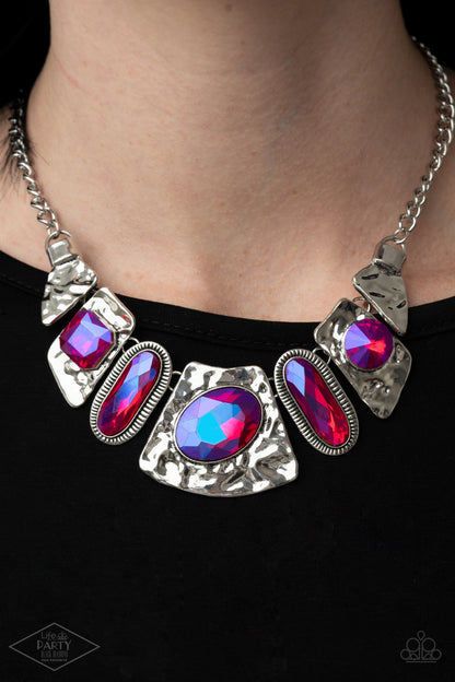 Futuristic Fashionista - Pink - Paparazzi Necklace