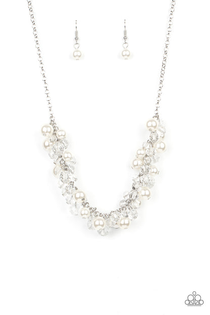 Pardon My FRINGE - White Necklace