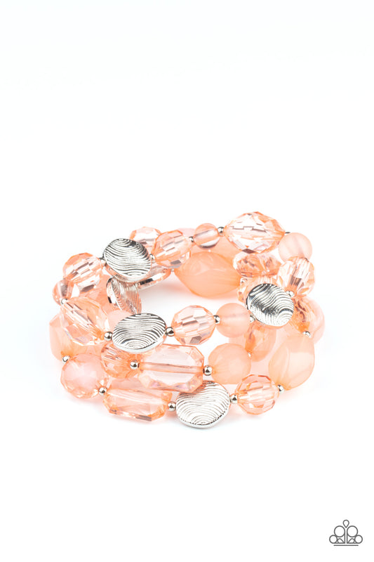 Oceanside Bliss - Orange - Paparazzi Bracelet