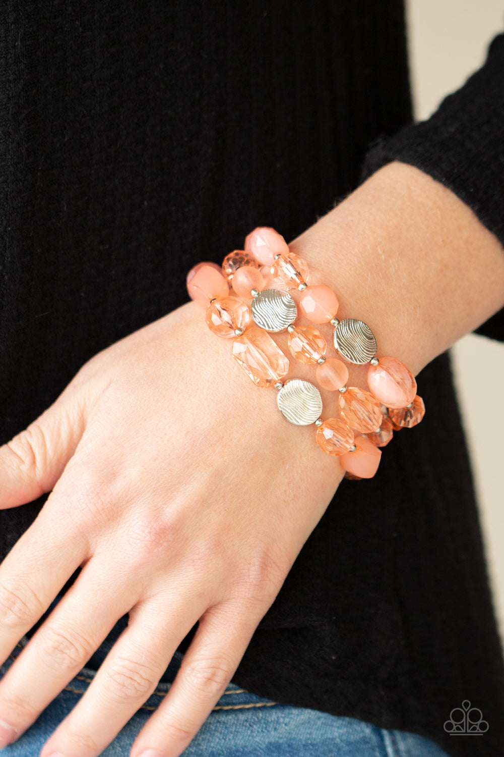 Oceanside Bliss - Orange - Paparazzi Bracelet