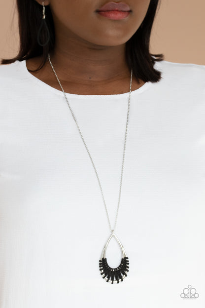 Homespun Artifact - Black - Paparazzi Necklace