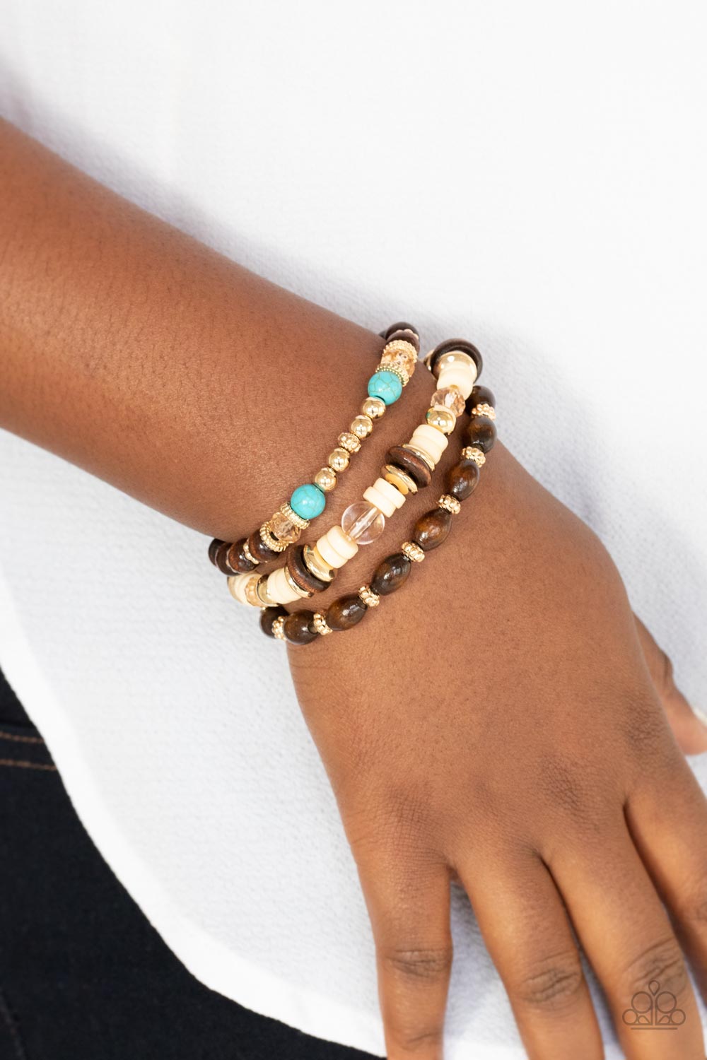Belongs In The Wild - Gold - Paparazzi Bracelet