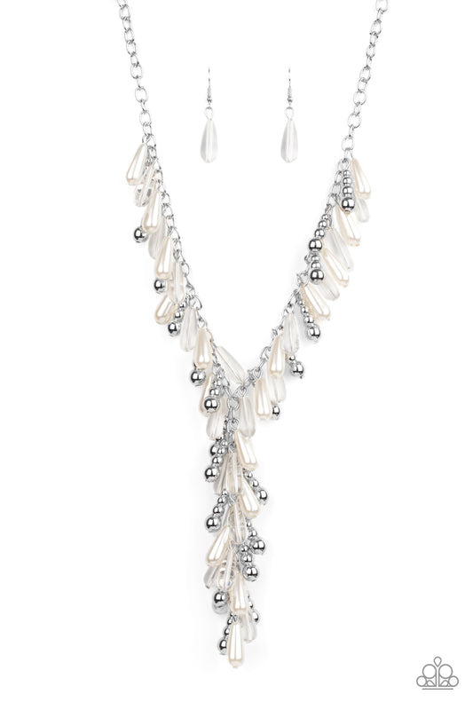Dripping With DIVA-ttitude - White - Paparazzi Necklace