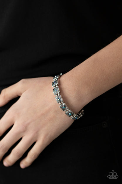 Cosmic Conquest - Blue - Paparazzi Bracelet