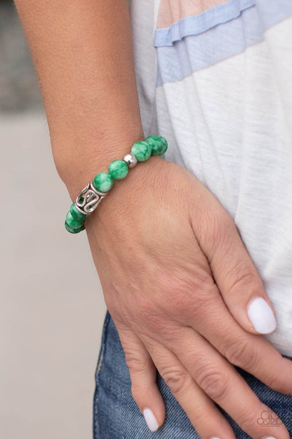 Soothes The Soul - Green - Paparazzi Bracelet