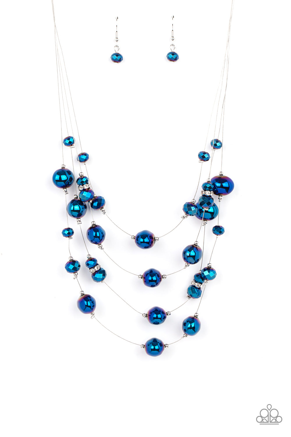 Cosmic Real Estate - Blue - Paparazzi Necklace