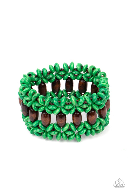 Bali Beach Retreat - Green - Paparazzi Bracelet