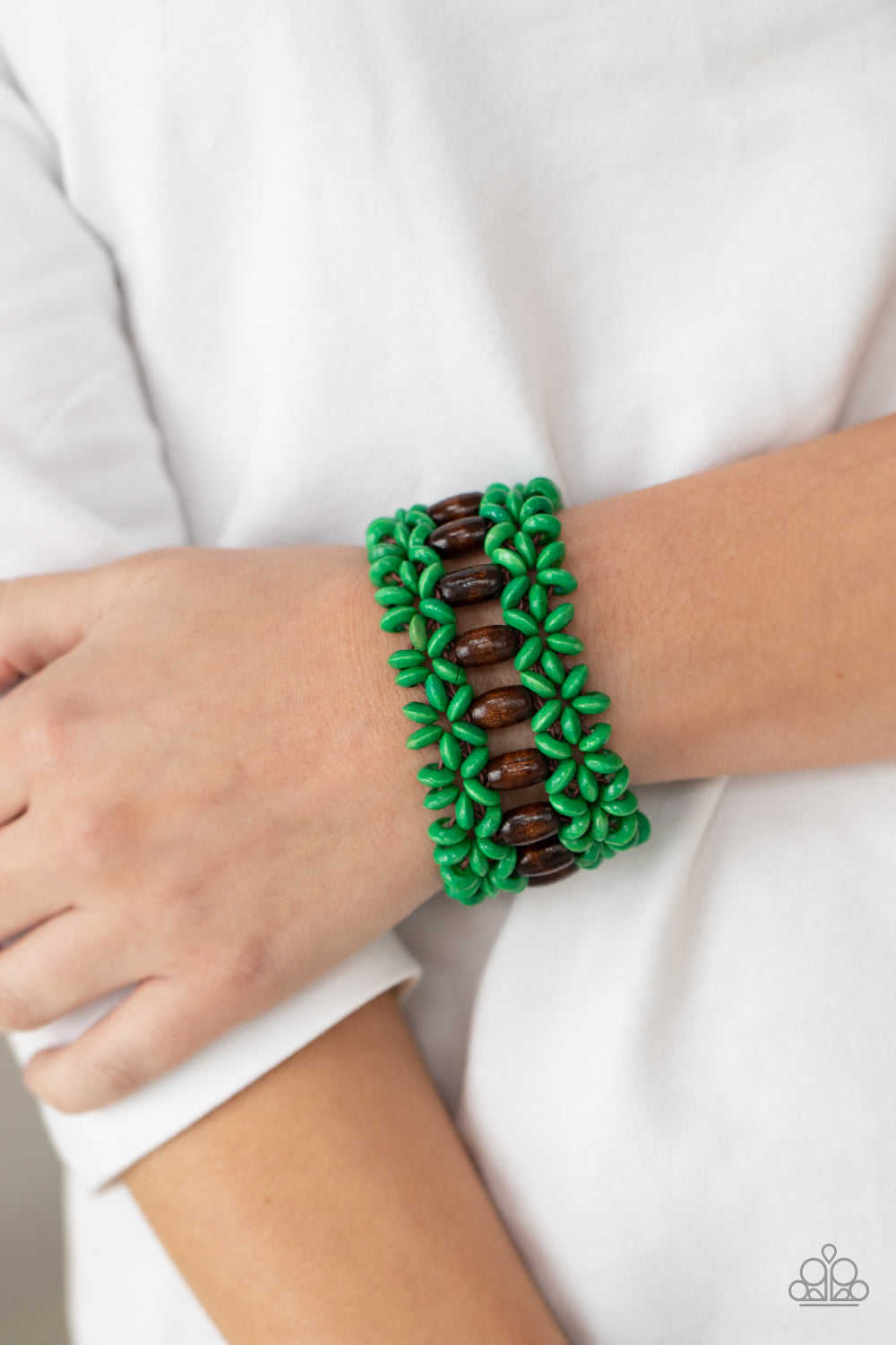 Bali Beach Retreat - Green - Paparazzi Bracelet