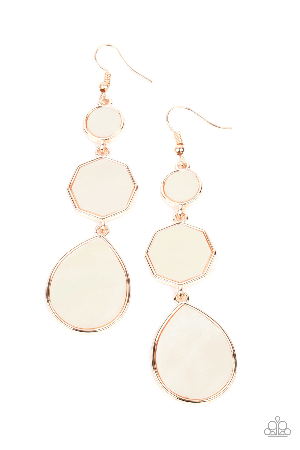 Progressively Posh - Rose Gold Fish Hook Earrings