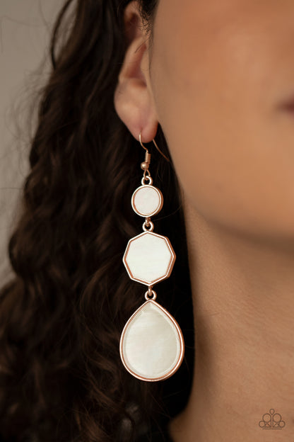 Progressively Posh - Rose Gold Fish Hook Earrings