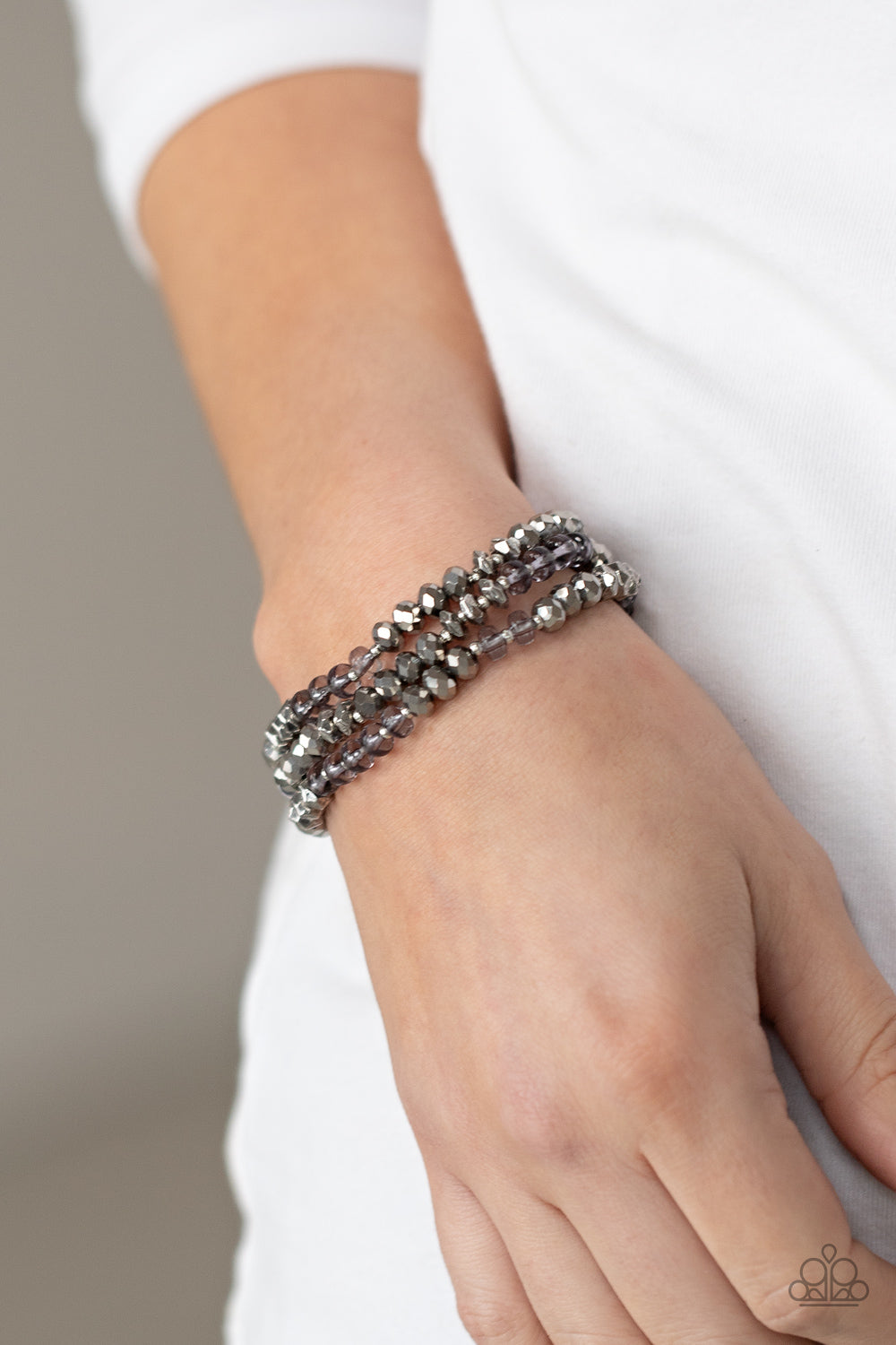 Stellar Strut - Silver - Paparazzi Bracelet