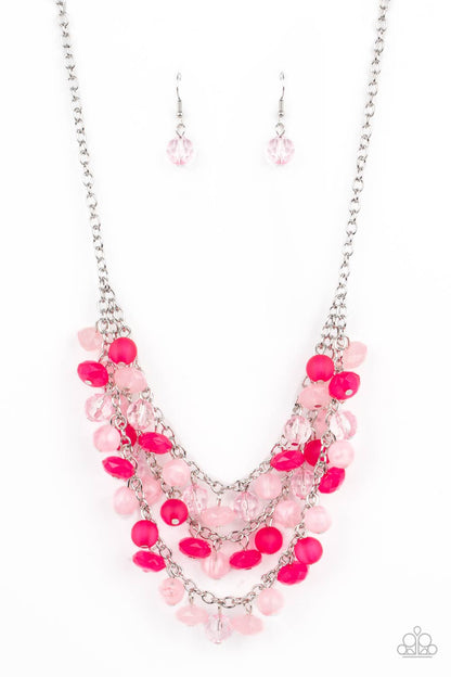 Fairytale Timelessness - Pink - Paparazzi Necklace