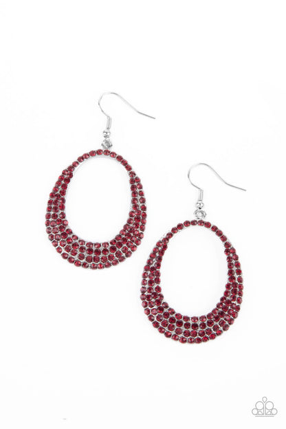 Life GLOWS On - Red Fish Hook Earrings