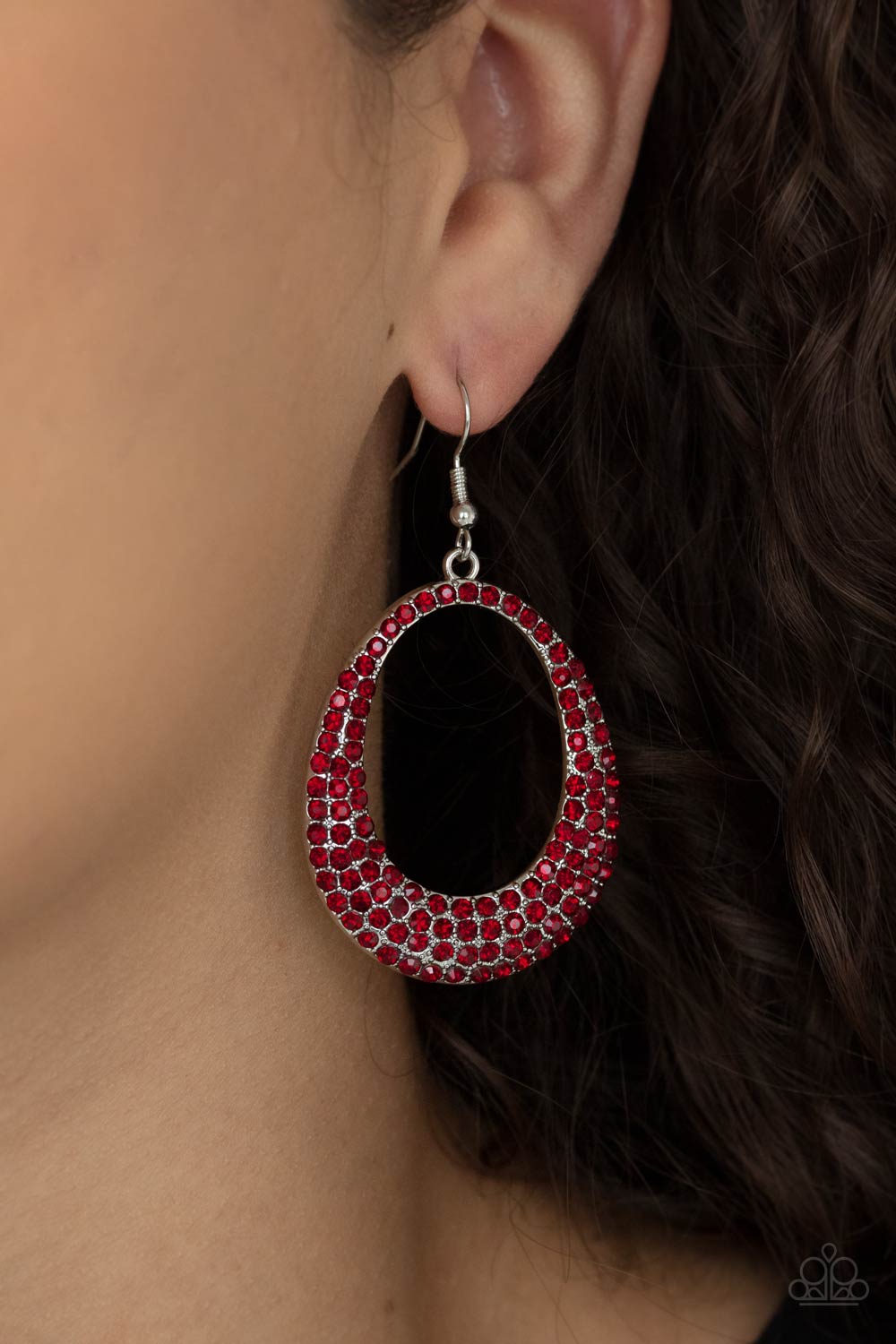 Life GLOWS On - Red Fish Hook Earrings