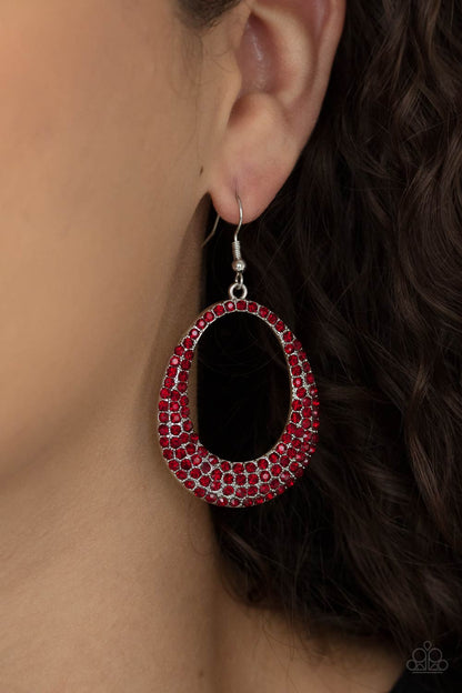 Life GLOWS On - Red Fish Hook Earrings