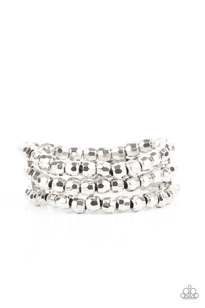 Magnetically Maven - Silver - Paparazzi Bracelet