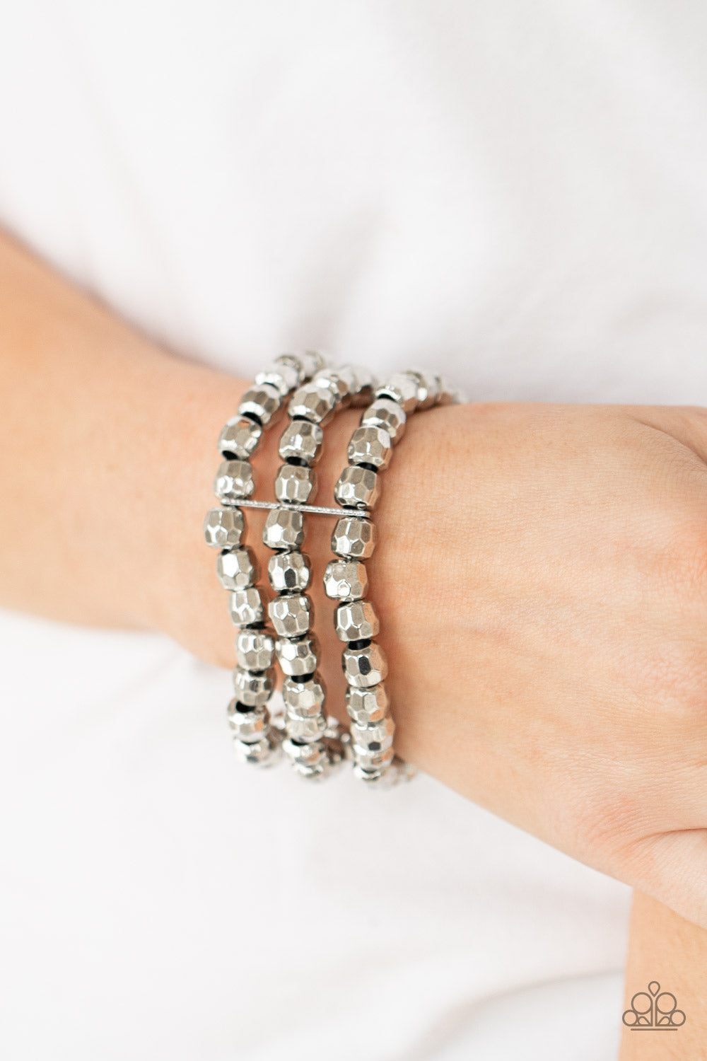Magnetically Maven - Silver - Paparazzi Bracelet