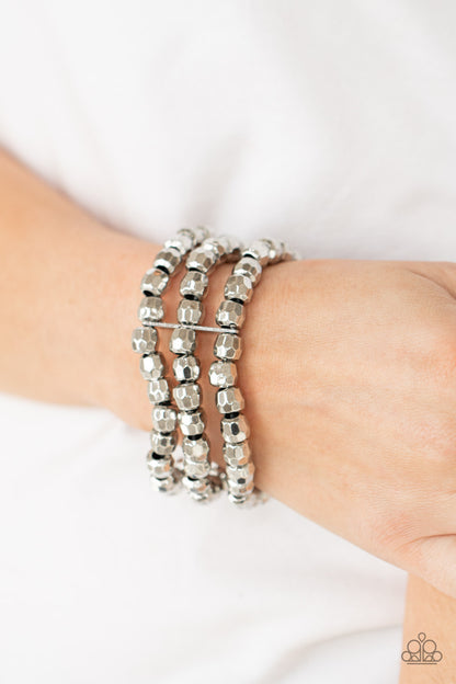 Magnetically Maven - Silver - Paparazzi Bracelet